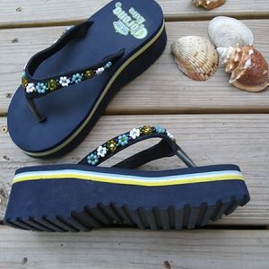 Women's corona platform flip flop